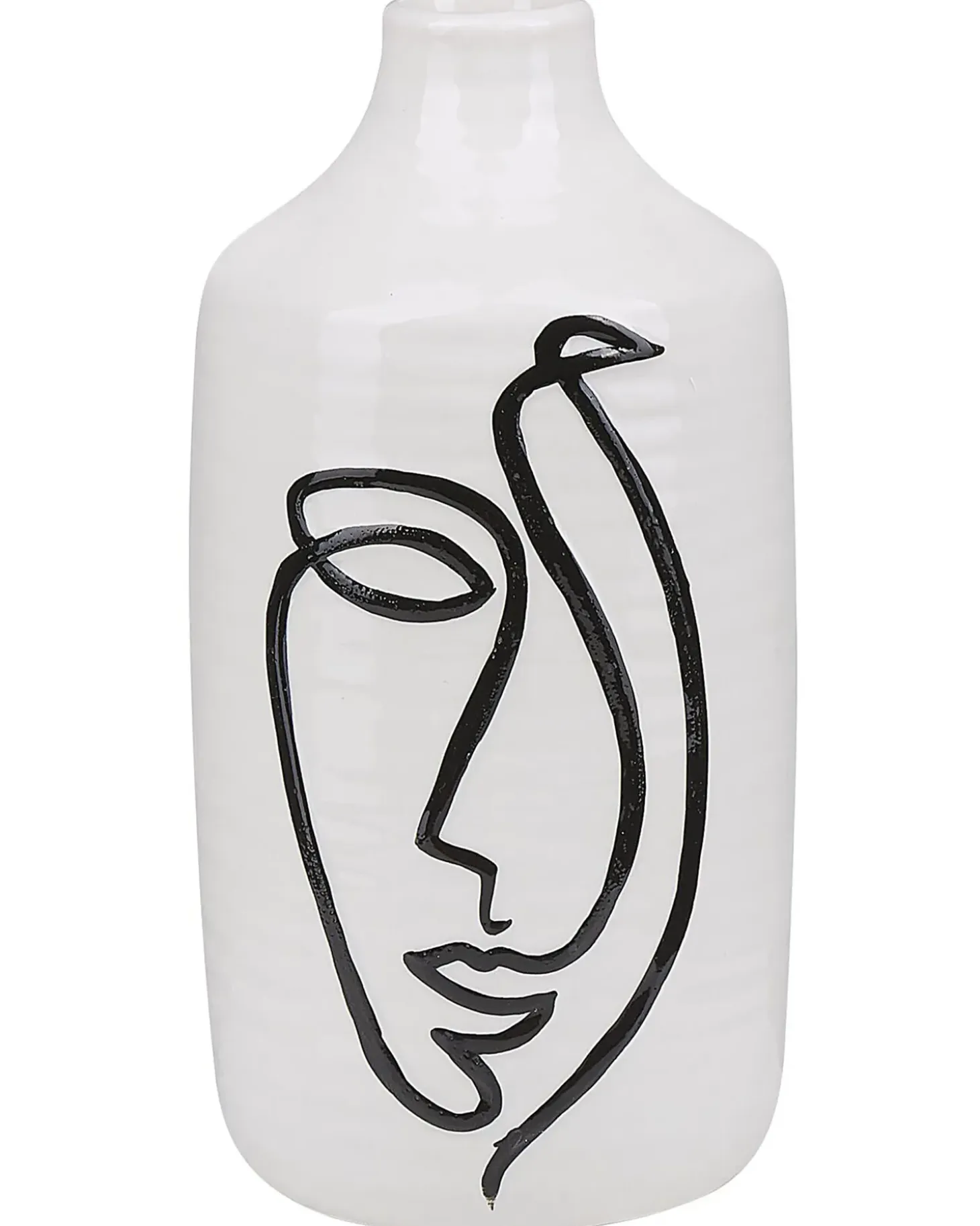 Blomstervase AENUS Stentøj 22 cm Hvid