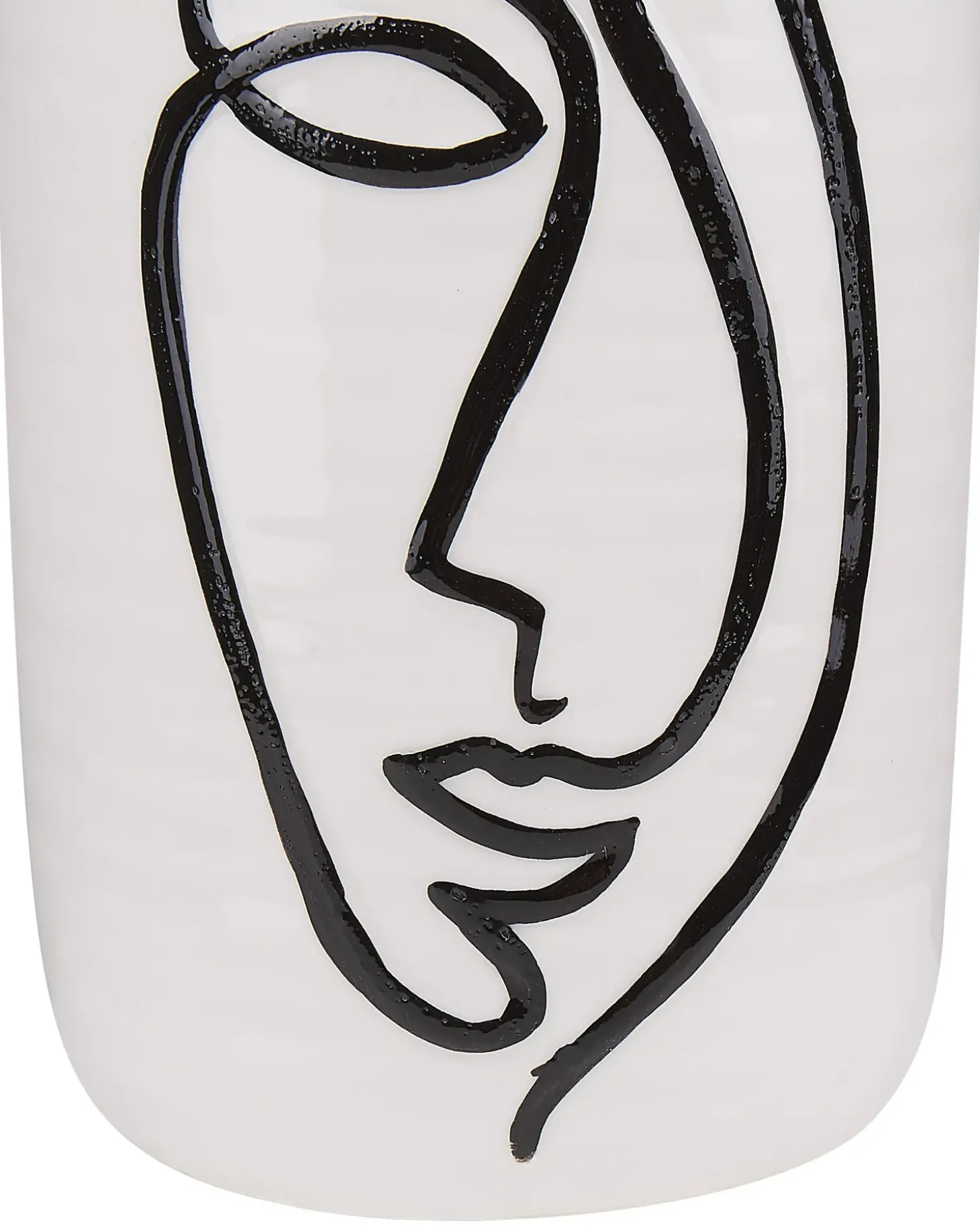 Blomstervase AENUS Stentøj 22 cm Hvid