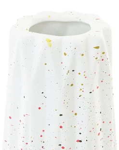 Blomstervase AMALIADA Stentøj 24 cm Hvid