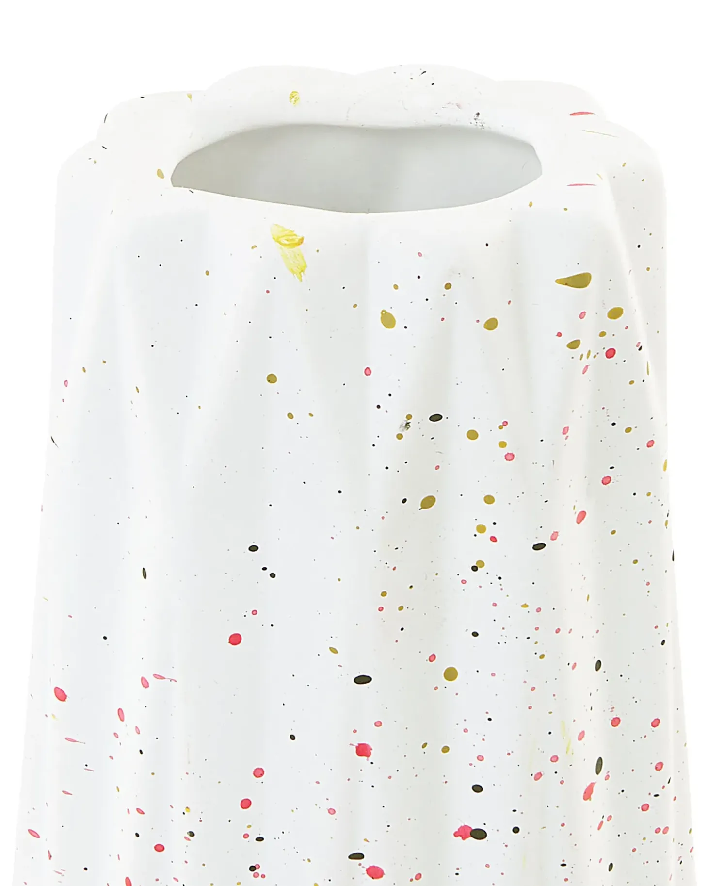 Blomstervase AMALIADA Stentøj 24 cm Hvid