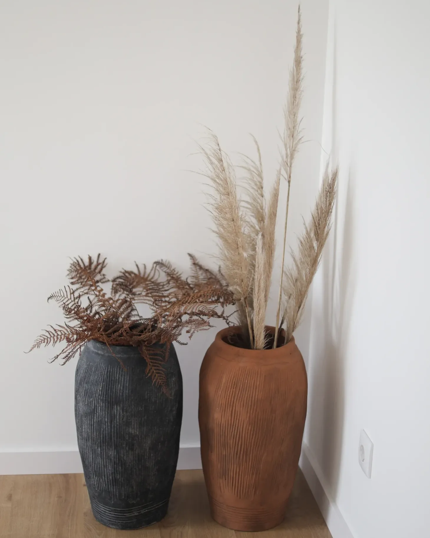 Blomstervase ARGINO 50 cm Grå