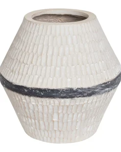 Blomstervase ARUNCUS Keramik 30 cm Beige