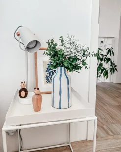 Blomstervase ASSUS Stentøj 22 cm Hvid