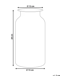 Blomstervase BHATURE Glas 27 cm Multifarvet