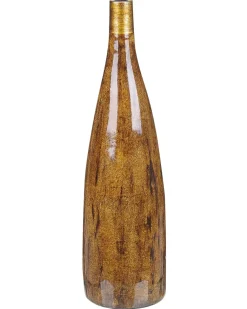 Blomstervase BURGOS Keramik 52 cm Brun
