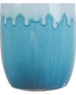 Blomstervase CHALCIS Stentøj 25 cm Blå
