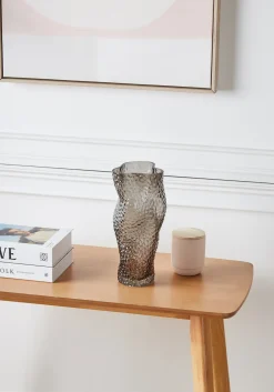 Blomstervase DYTIKO Glas 31 cm Grå