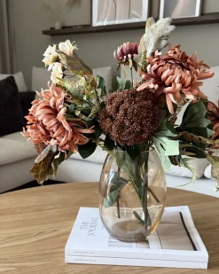 Blomstervase GERAKINI Glas 20 cm Orange