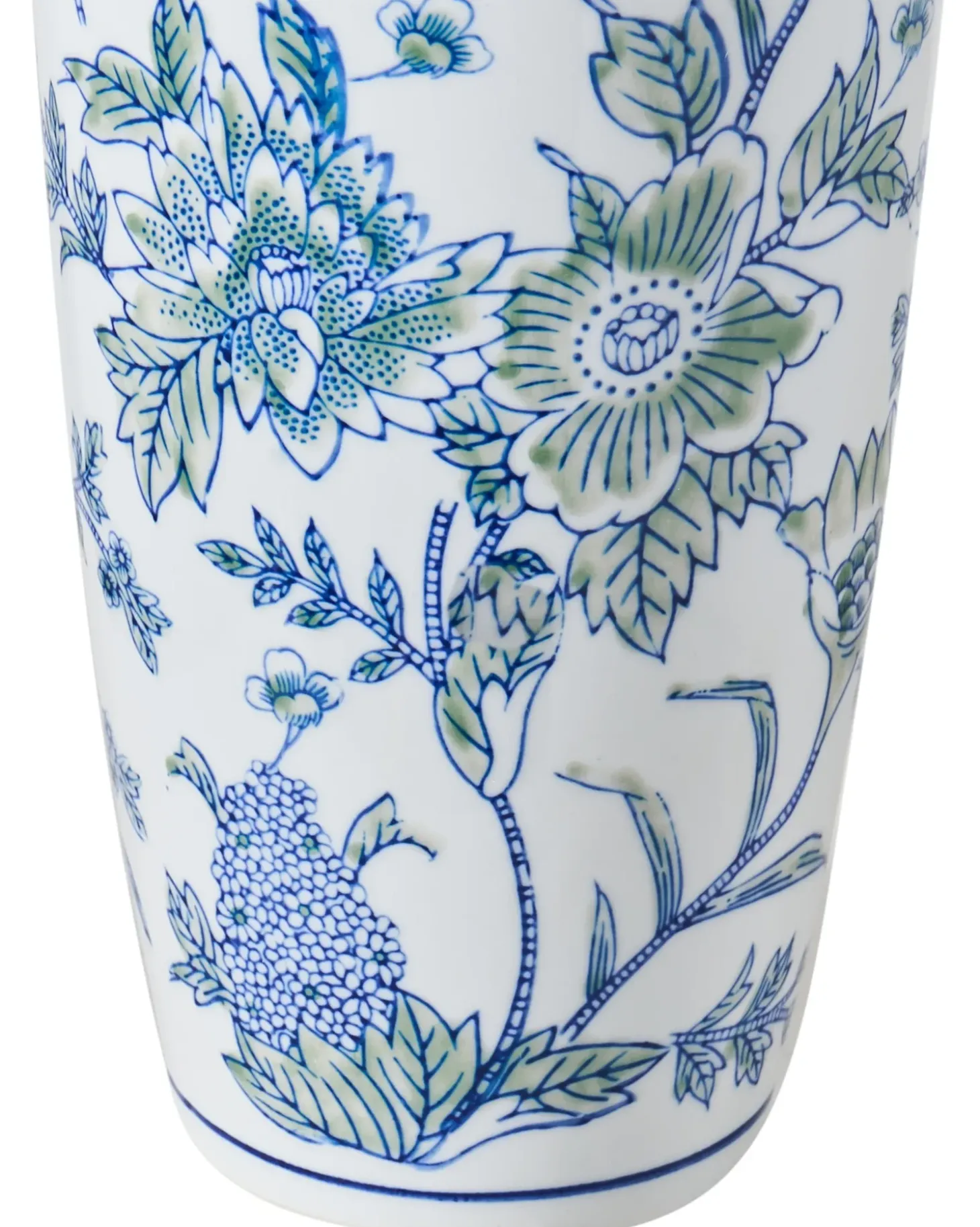 Blomstervase GUADIX Porcelæn 35 cm Hvid/blå