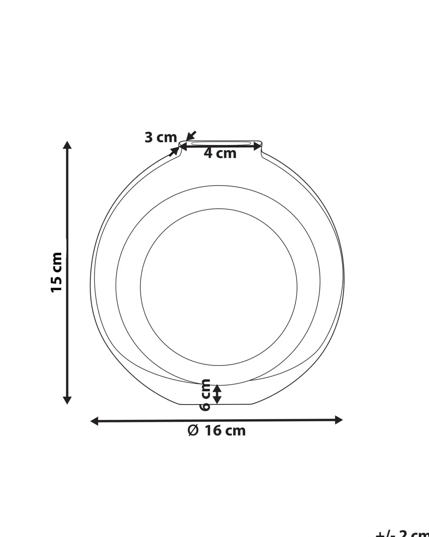 Blomstervase KAPELI Glas 15 cm Turkis
