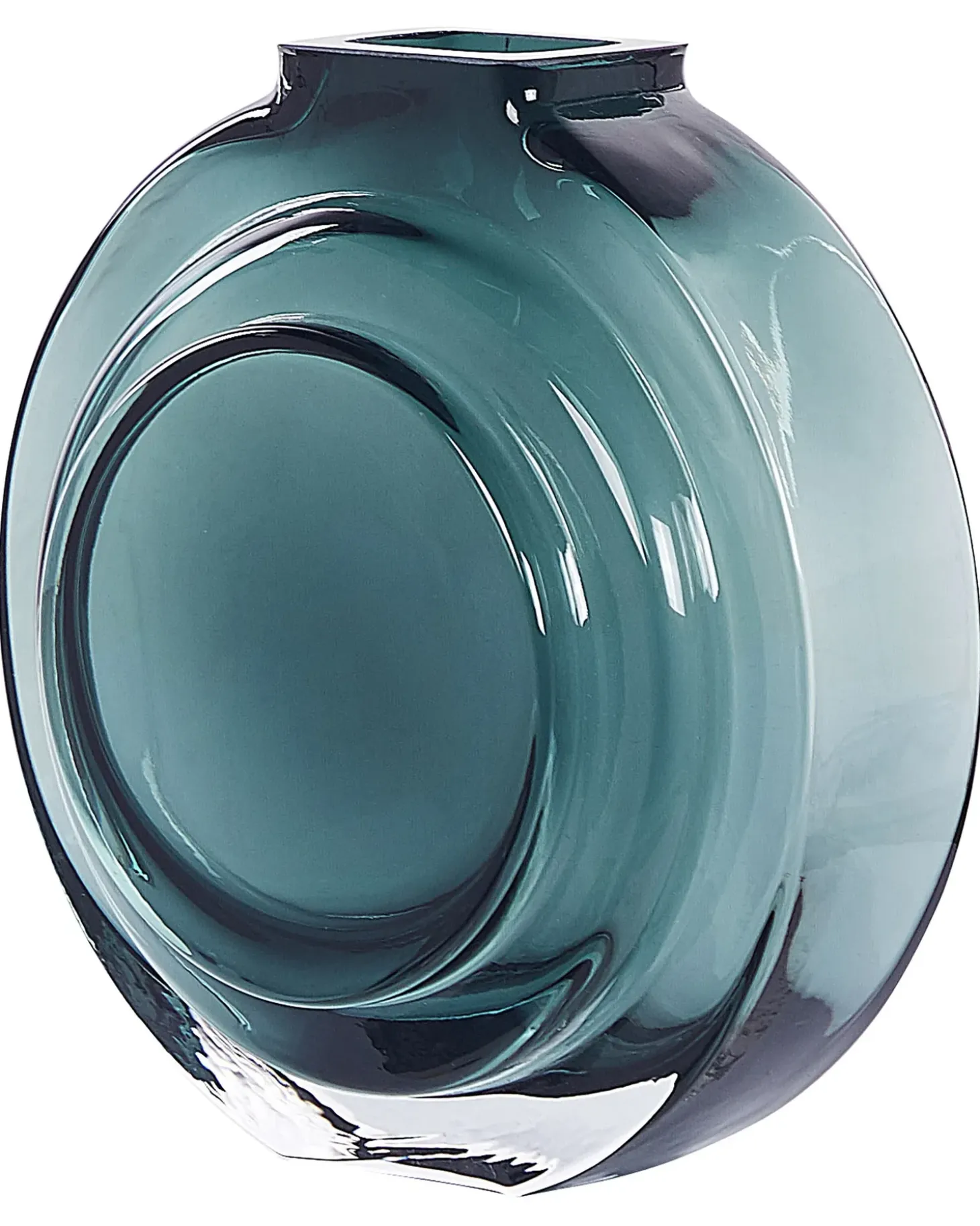 Blomstervase KAPELI Glas 15 cm Turkis