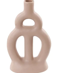 Blomstervase KOZANI Keramik 28 cm Sand Beige