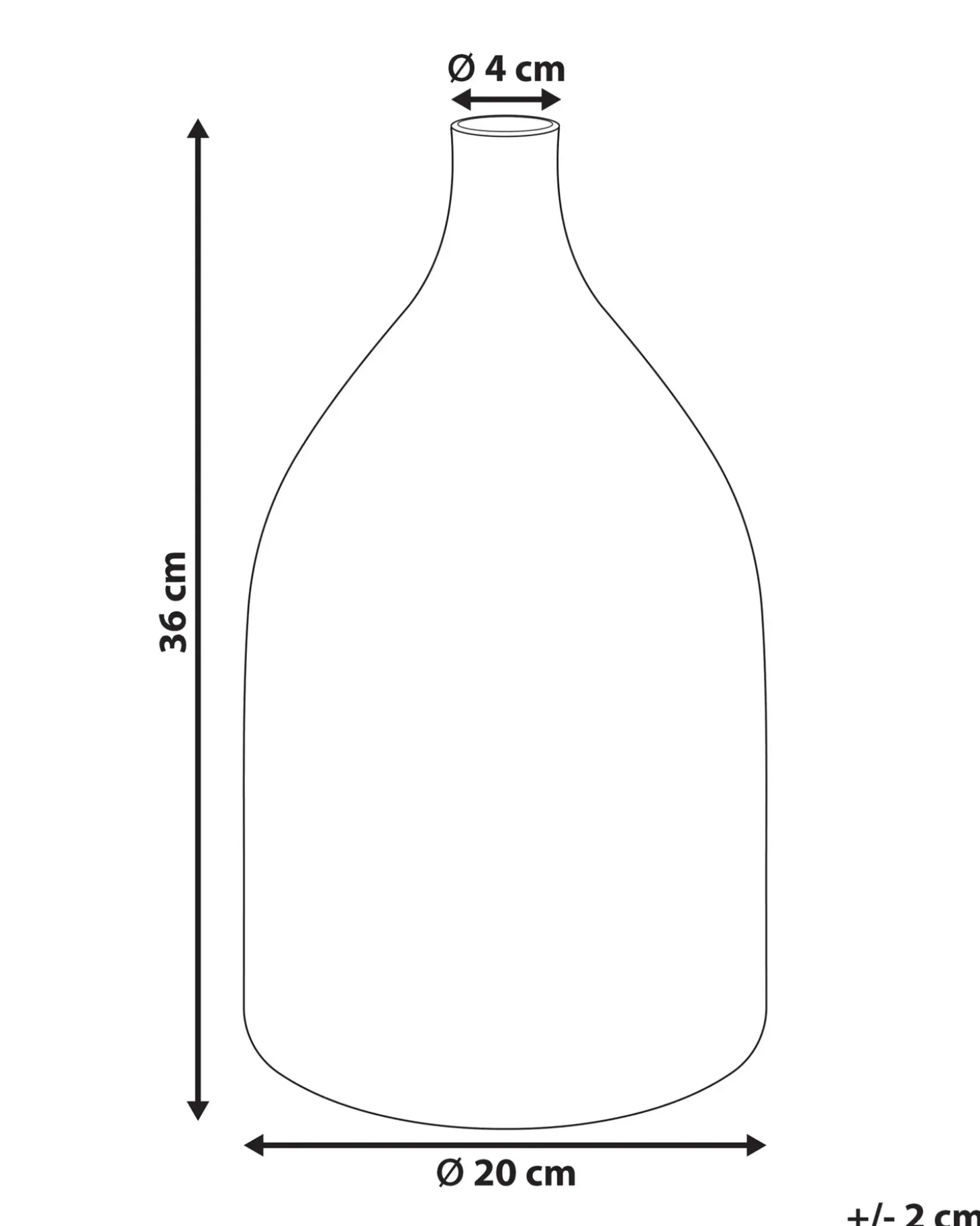 Blomstervase KULCHA Glas 36 cm Multifarvet