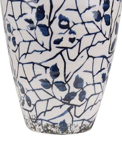 Blomstervase MALLIA Stentøj 22 cm Hvid