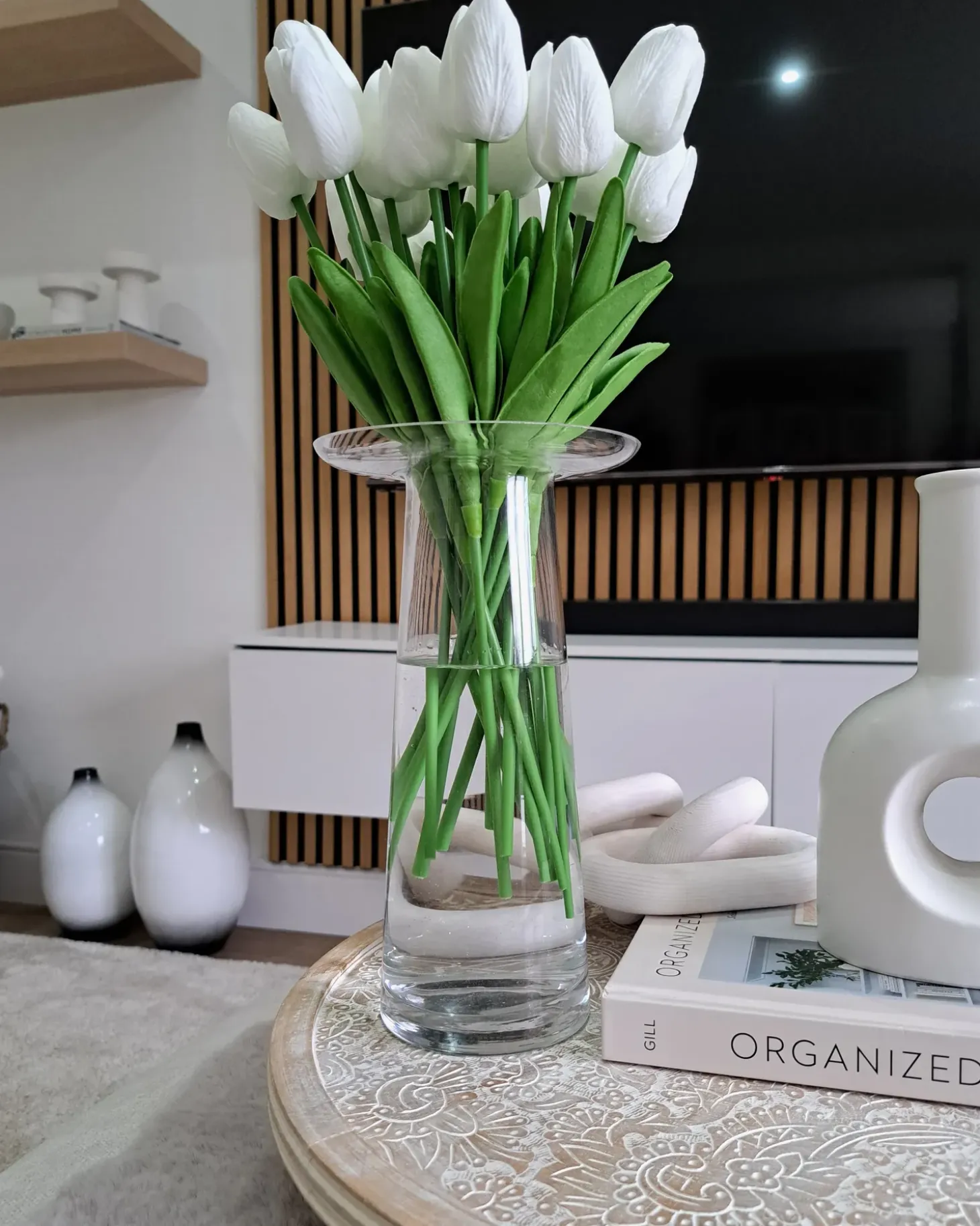 Blomstervase MANNA Glas 26 cm Transparent