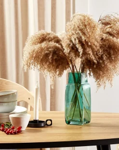 Blomstervase MERBAKA Glas 26 cm Smaragdgrøn