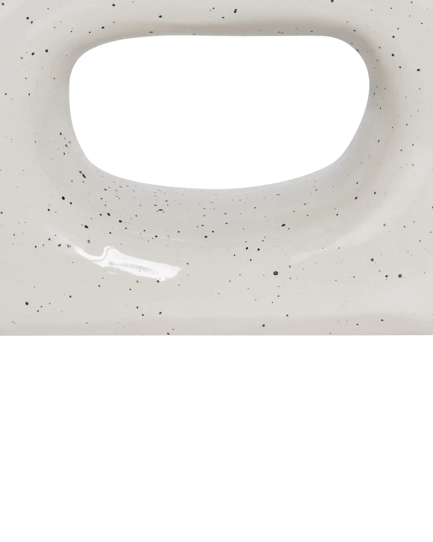 Blomstervase MOONEYE Stentøj 19 cm Cremehvid