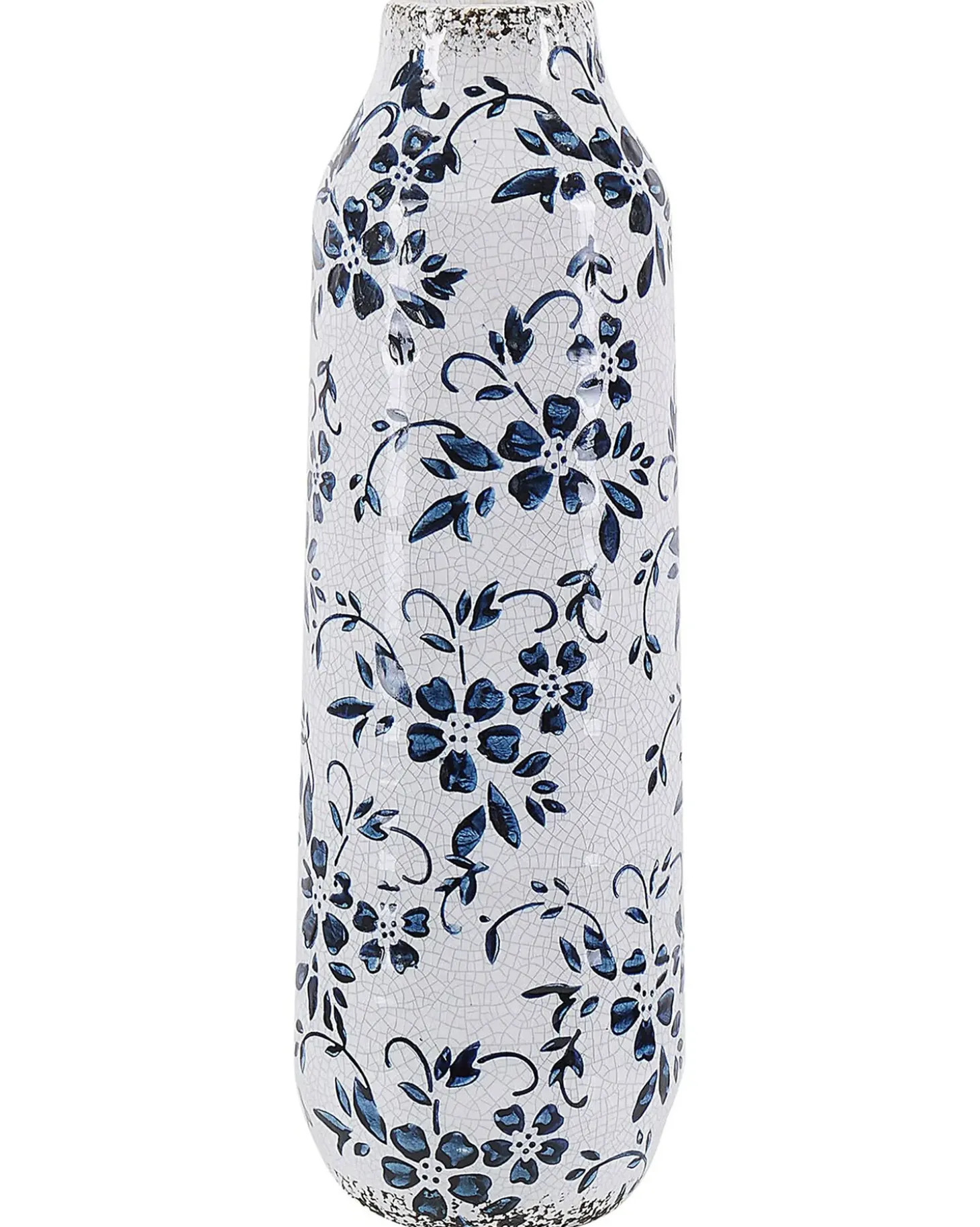 Blomstervase MULAI Stentøj 30 cm Hvid