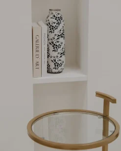 Blomstervase MULAI Stentøj 30 cm Hvid
