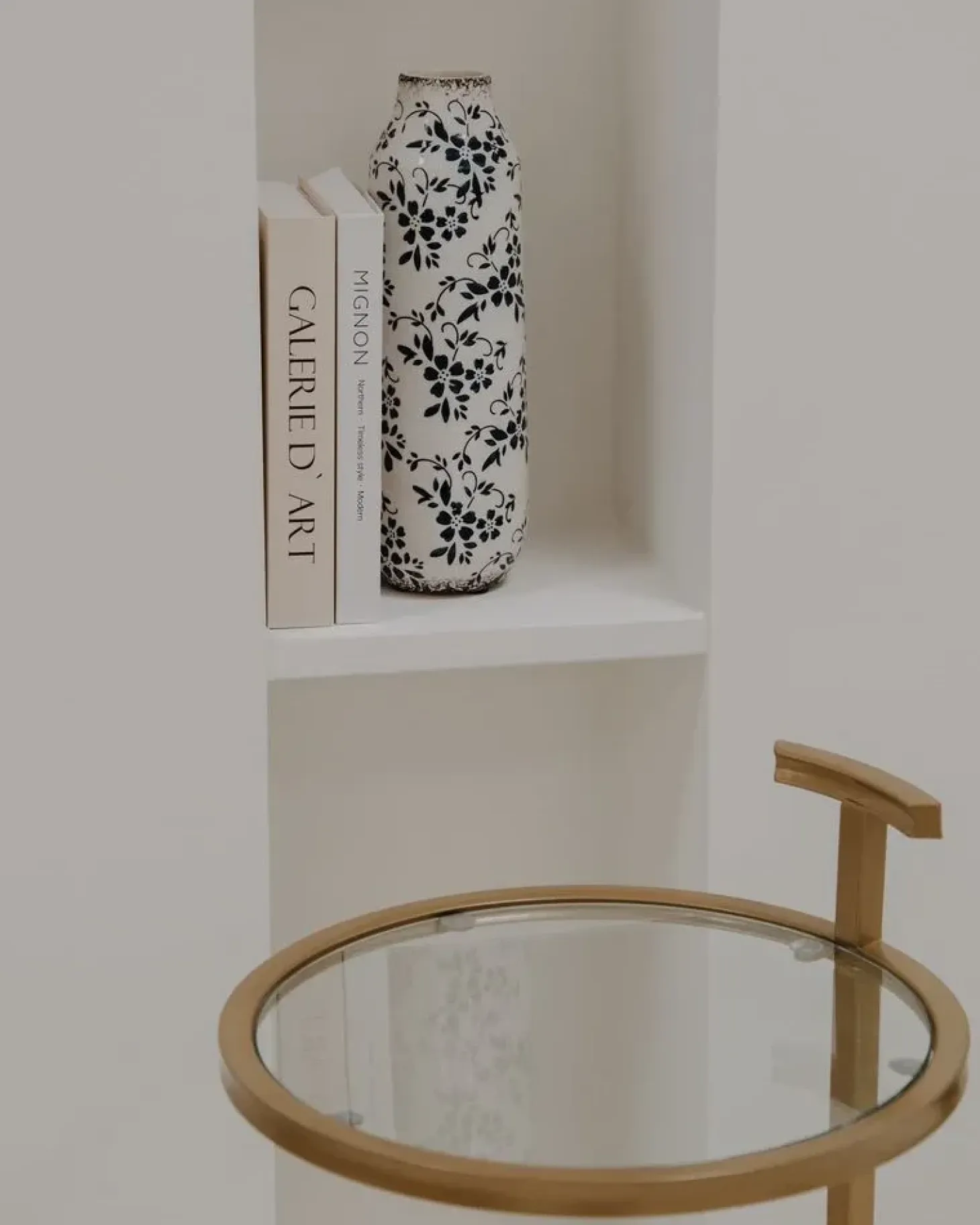 Blomstervase MULAI Stentøj 30 cm Hvid