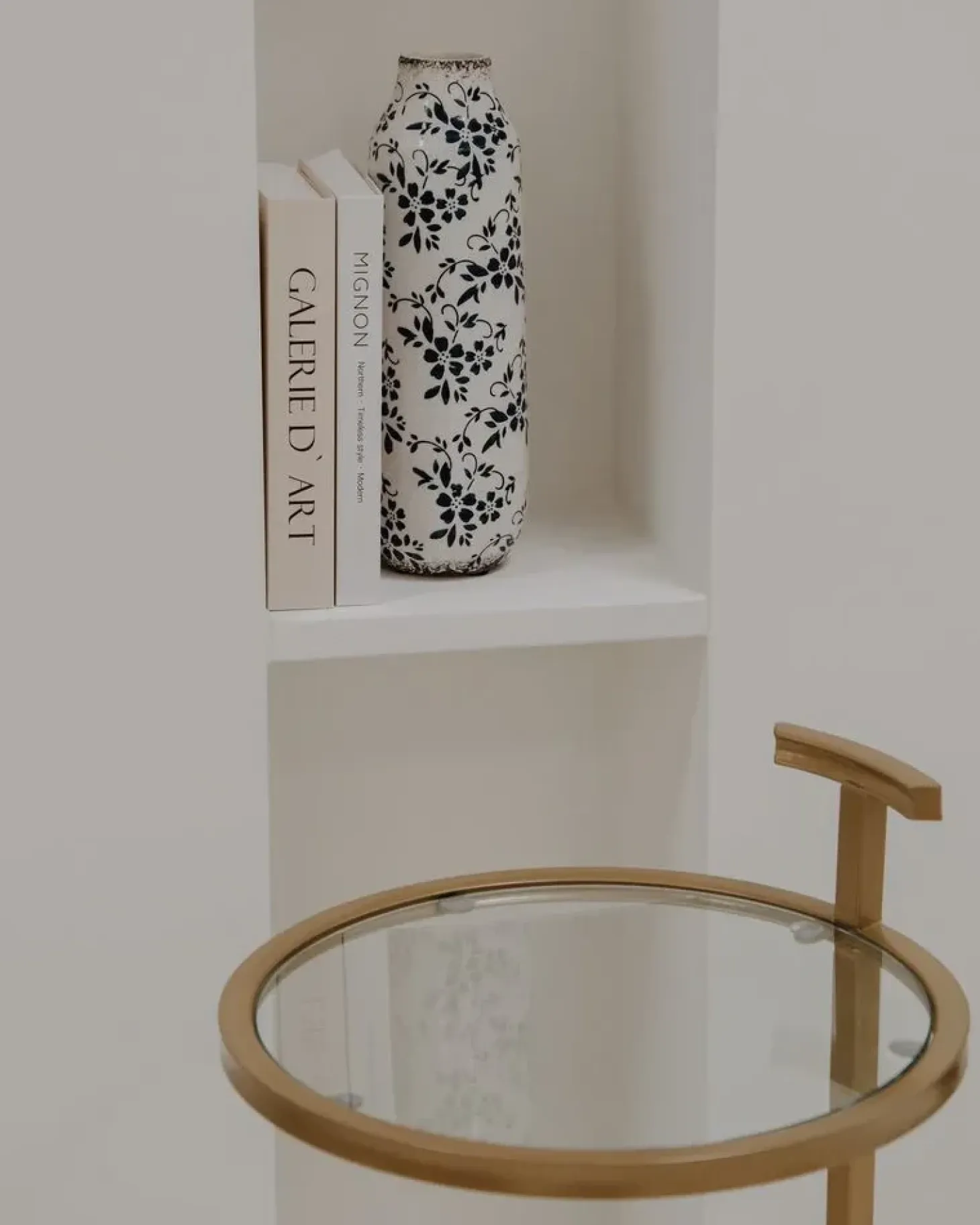 Blomstervase MULAI Stentøj 35 cm Hvid
