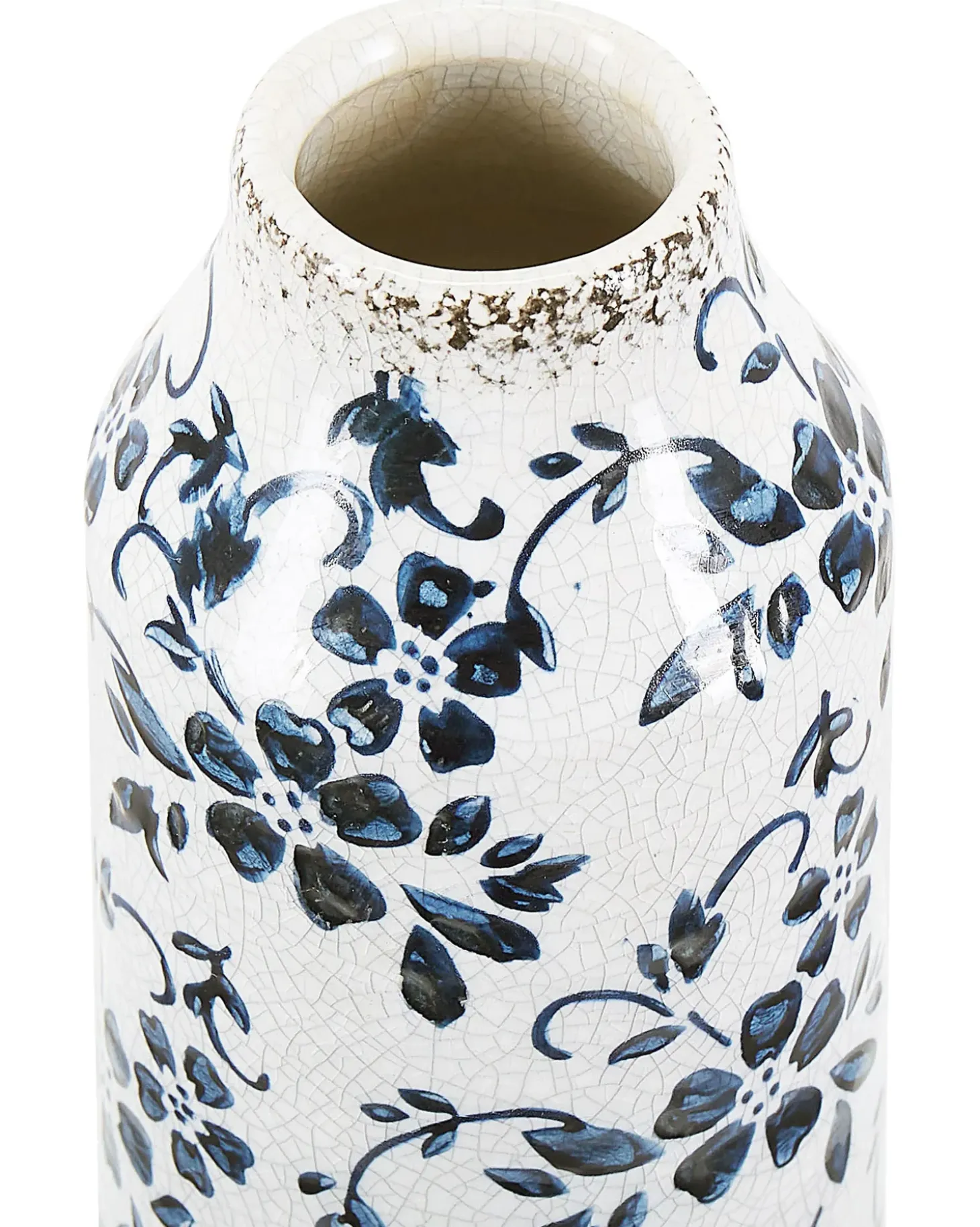 Blomstervase MULAI Stentøj 35 cm Hvid