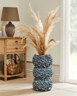Blomstervase MUZAKI Keramik 52 cm Blå