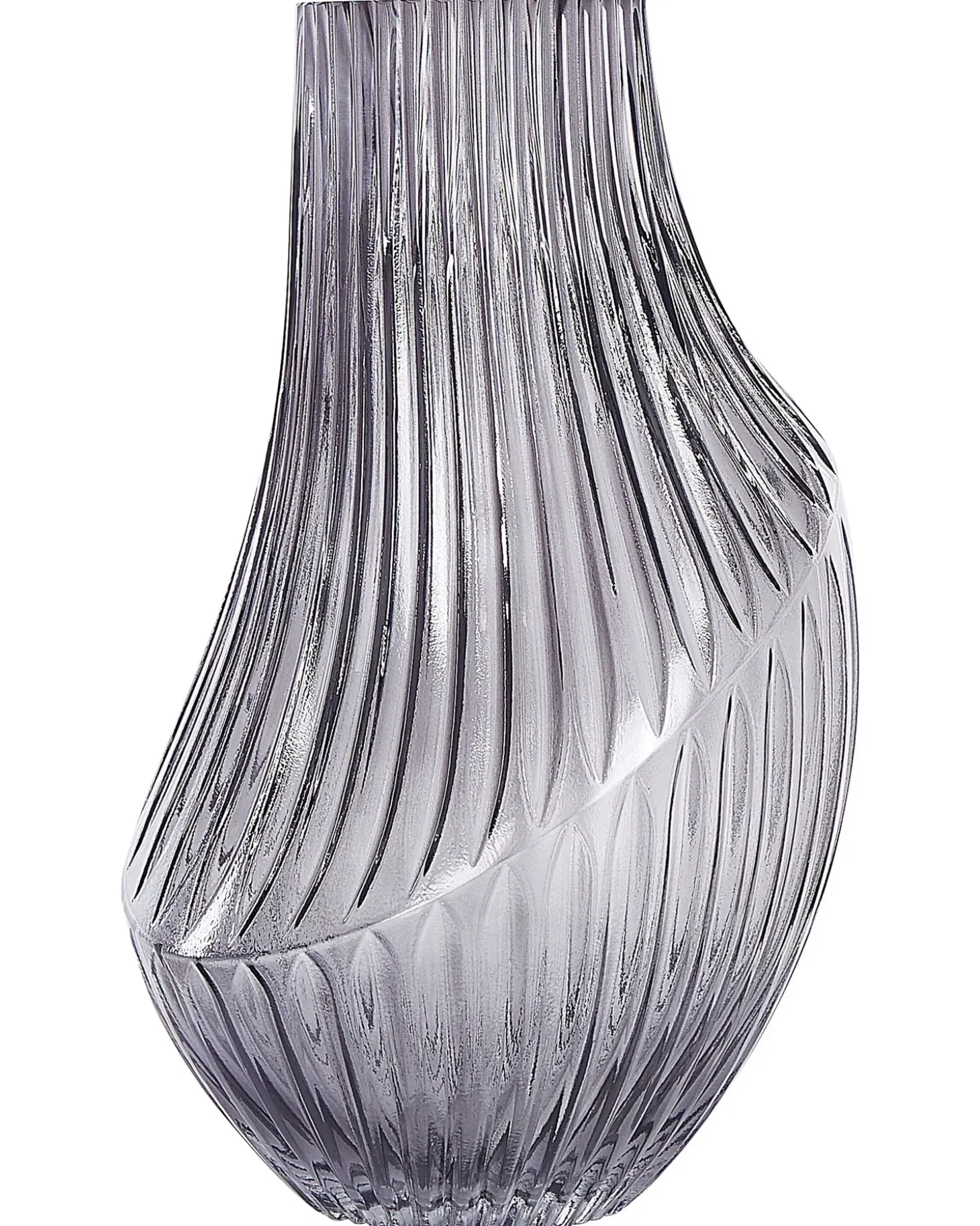 Blomstervase MYRSINA Glas 36 cm Grå
