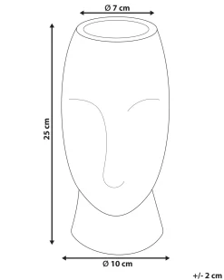 Blomstervase PALLINI Stentøj 24 cm Ferskenagtig lyserød