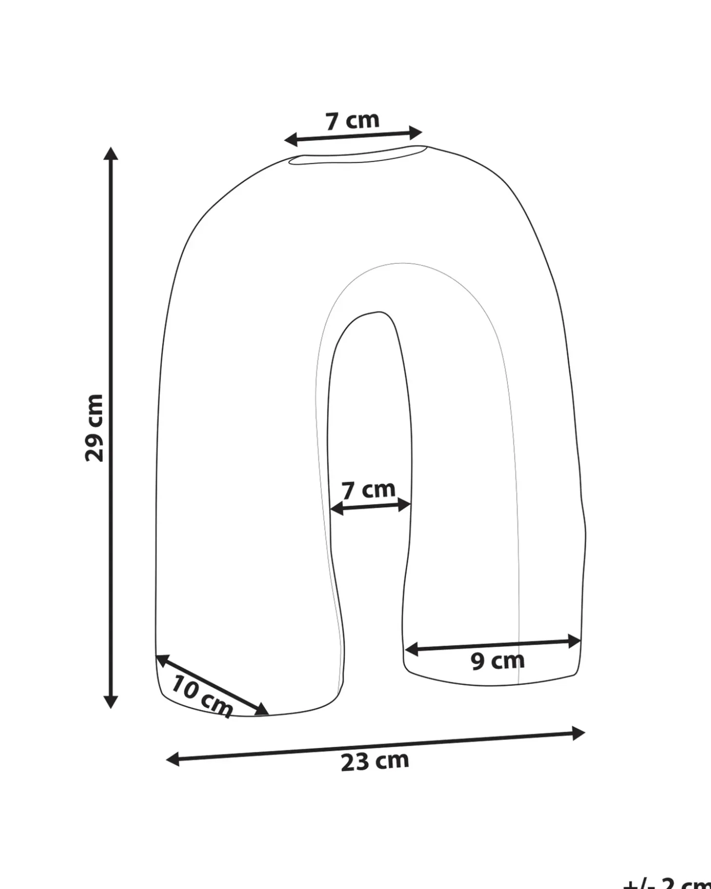 Blomstervase PERCH Stentøj 29 cm Brun