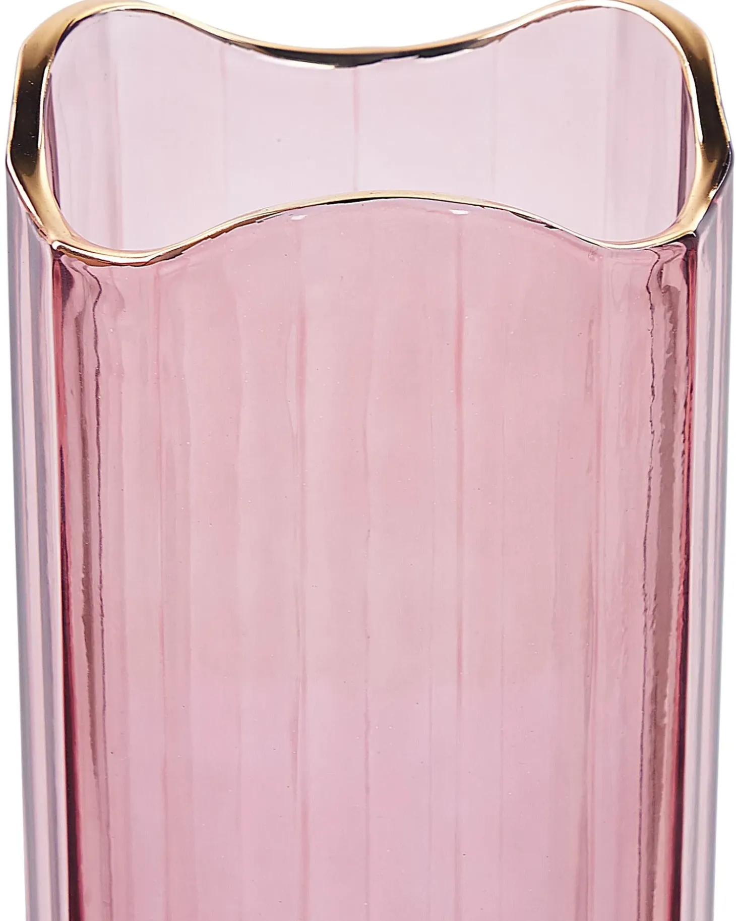 Blomstervase PERDIKI Glas 30 cm Lyserød