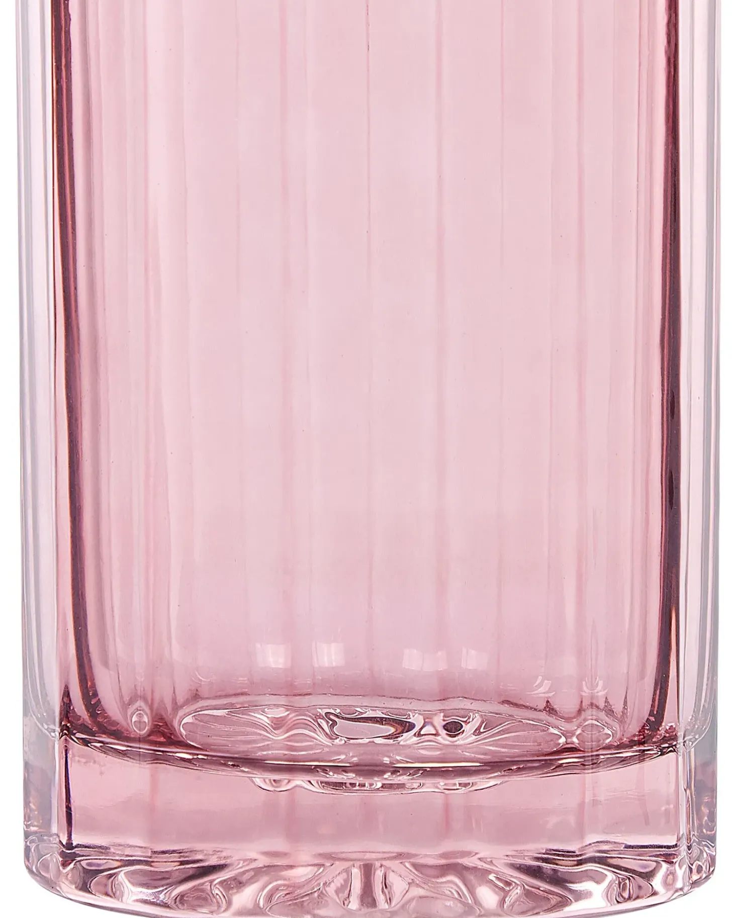 Blomstervase PERDIKI Glas 30 cm Lyserød
