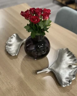 Blomstervase POLYDROSOS Glas 22 cm Grå