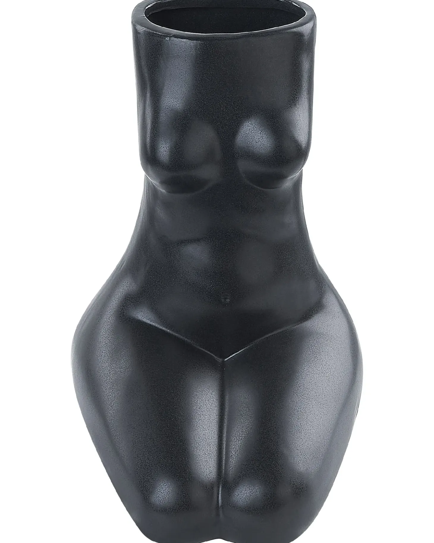 Blomstervase PYRGOS Keramik 22 cm Sort