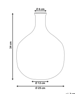 Blomstervase RAZALA Glas 34 cm Multifarvet