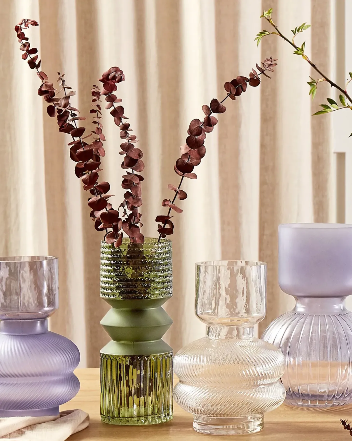 Blomstervase RODIA Glas 24 cm Transparent