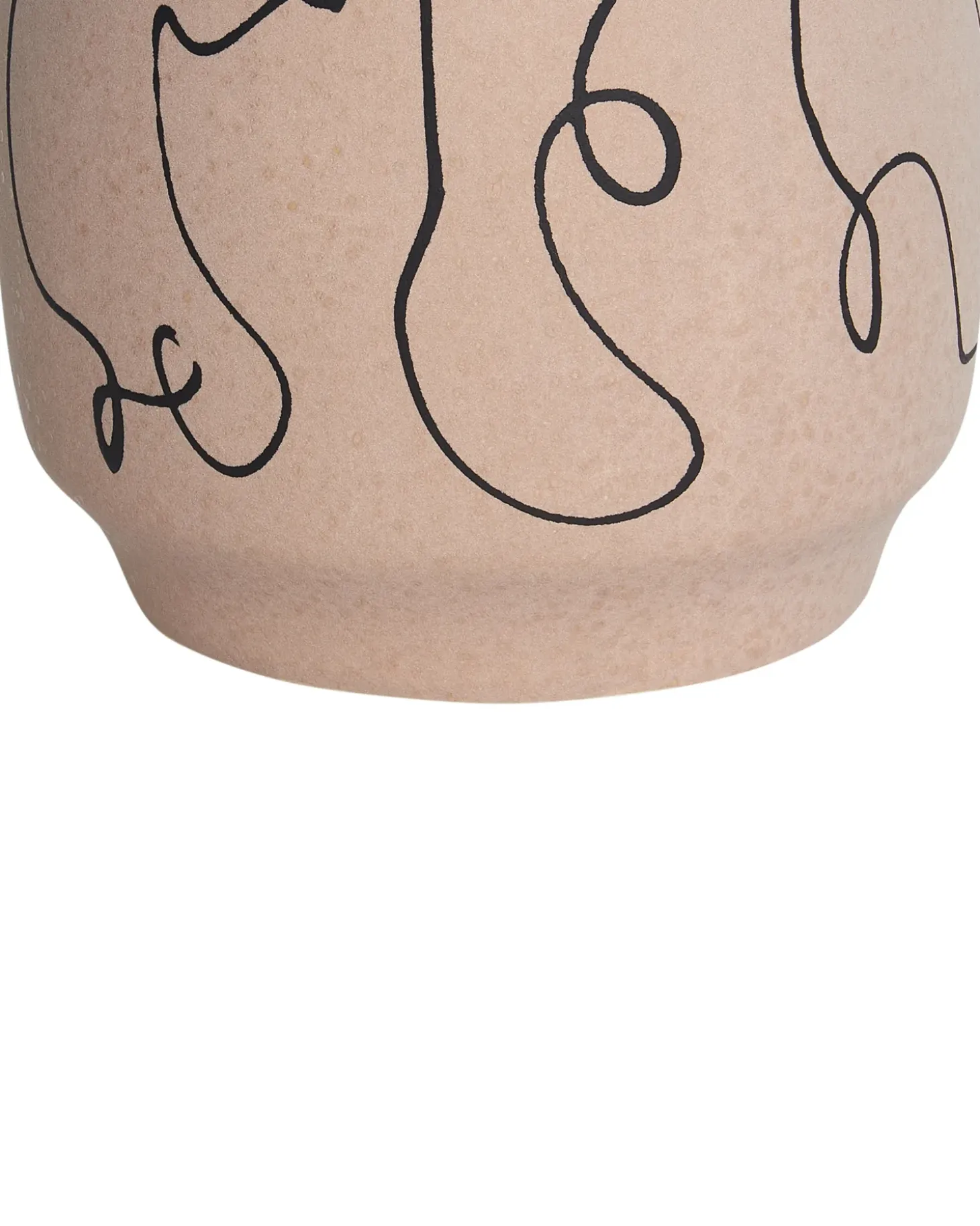 Blomstervase SKATE Stentøj 20 cm Sand Beige