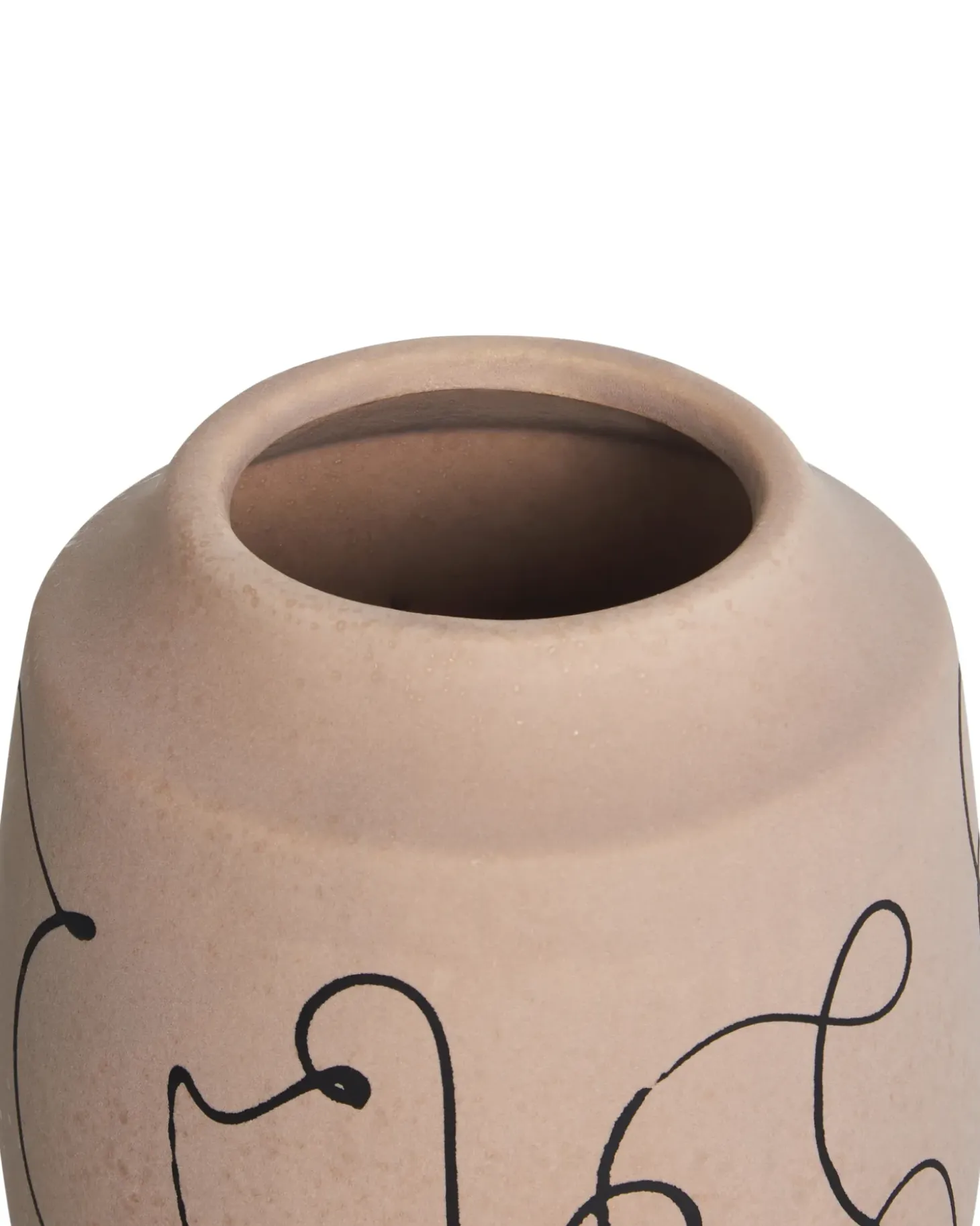 Blomstervase SKATE Stentøj 20 cm Sand Beige
