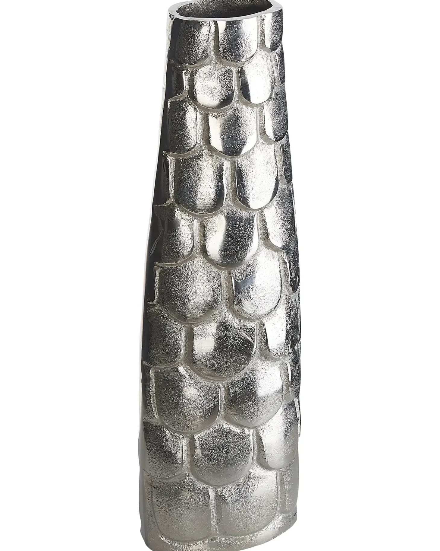 Blomstervase SUKHOTHAI Metal 47 cm Sølv