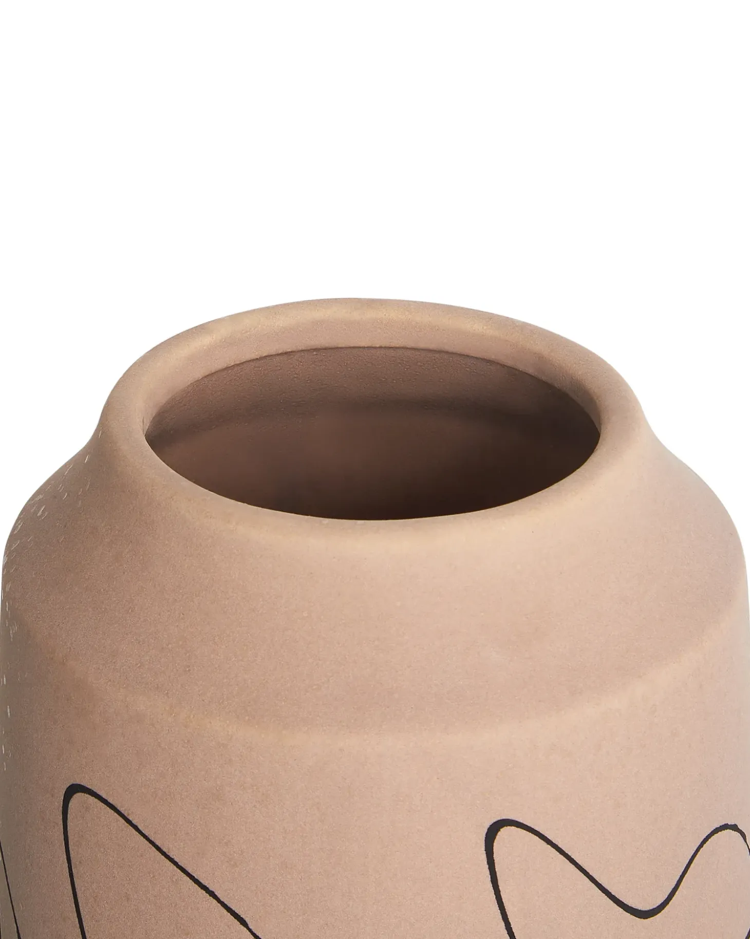 Blomstervase SUNFISH Stentøj 33 cm Sand Beige