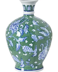 Blomstervase VALLADOLID Porcelæn 36 cm Grøn