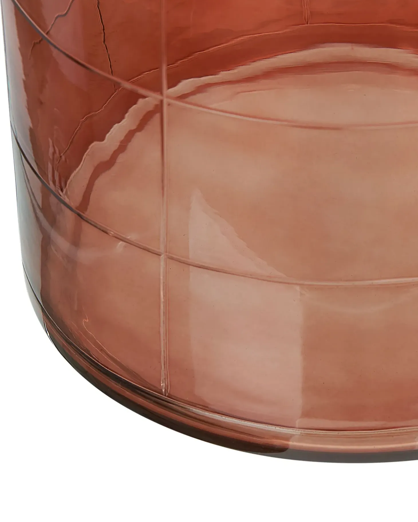 Blomstervase VINDALOO Glas 35 cm Guldbrun