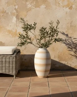 Blomstervase ZERVATA 42 cm Cremehvid