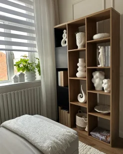 Bogreol BANGOR 175 cm Brun/sort