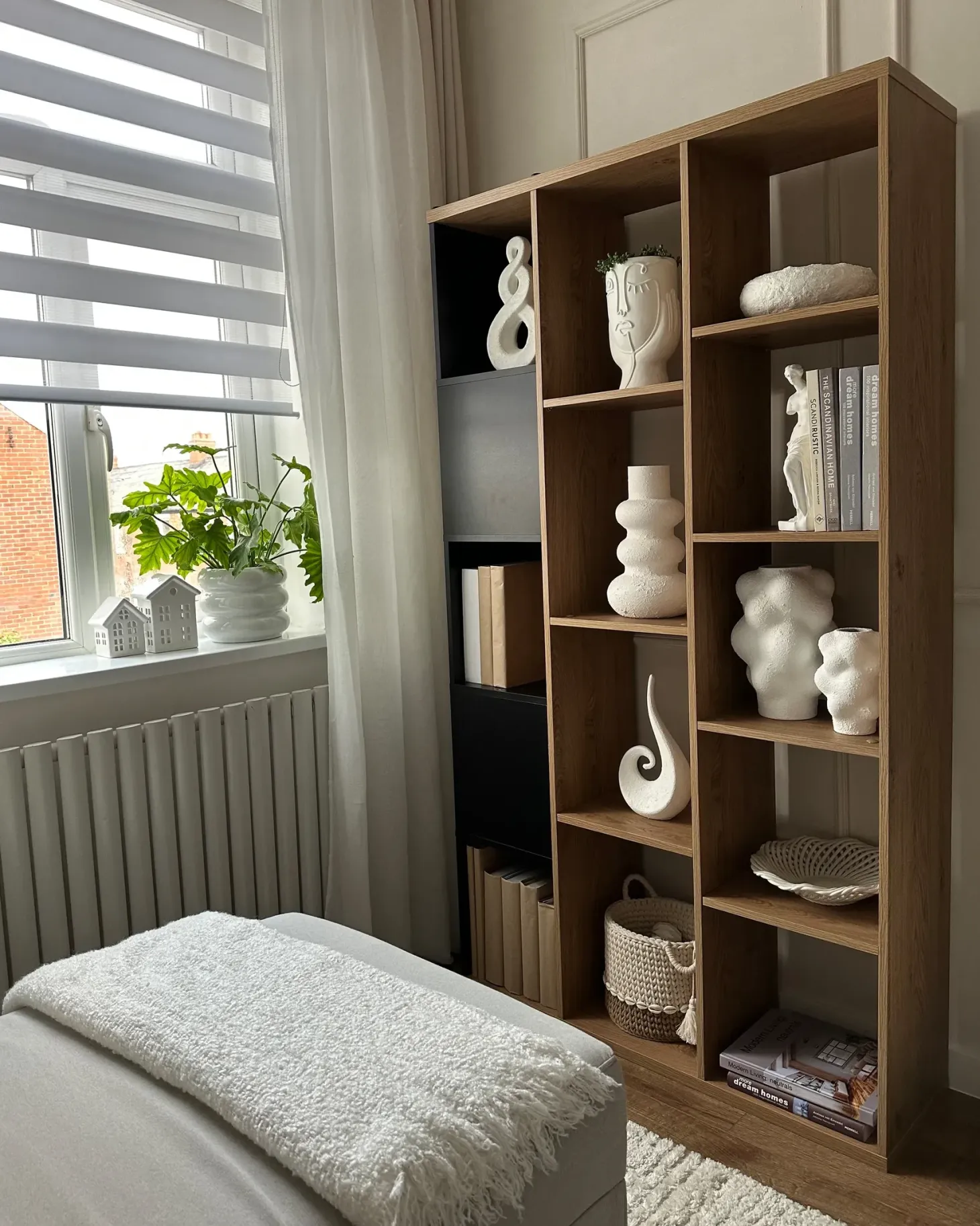 Bogreol BANGOR 175 cm Brun/sort