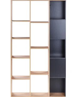 Bogreol BANGOR 175 cm Brun/sort