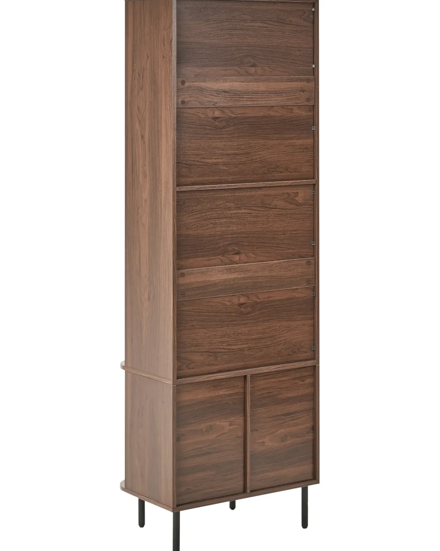 Bogreol med 5 hylder BRADLEY 180 cm Mørkebrun