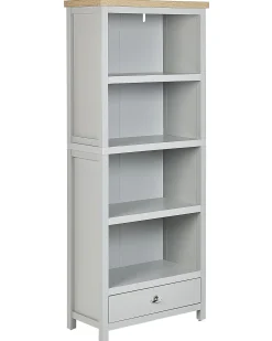 Bogreol med 4 hylder CLIO 180 cm Lysegrå