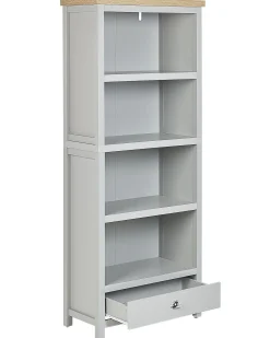 Bogreol med 4 hylder CLIO 180 cm Lysegrå