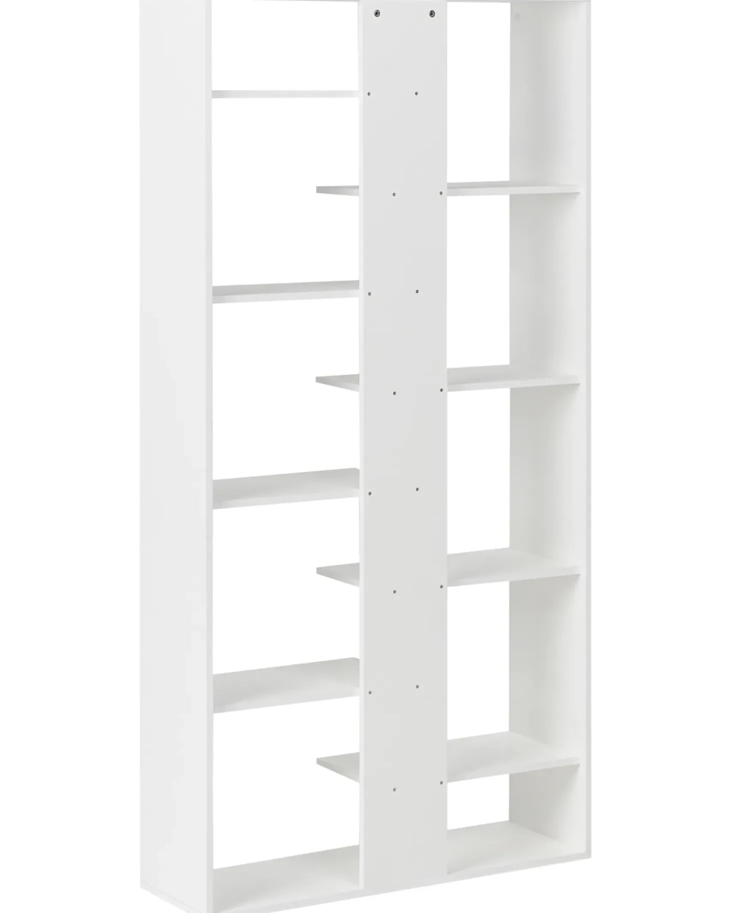 Bogreol med 8 hylder FONTAS 180 cm Hvid